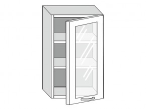19.50.3 Шкаф настенный (h=913) на 500мм с 1-ой стекл. дверцей в Каслях - kasli.magazin-mebel74.ru | фото