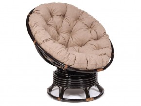 Кресло-качалка Papasan w 23/01 B с подушкой Antique brown, экошерсть Коричневый в Каслях - kasli.magazin-mebel74.ru | фото