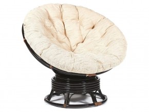 Кресло-качалка Papasan w 23/01 B с подушкой Antique brown, ткань Старт в Каслях - kasli.magazin-mebel74.ru | фото