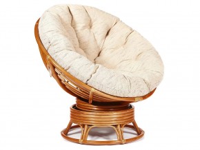 Кресло-качалка Papasan w 23/01 B с подушкой Cognac, ткань Старт в Каслях - kasli.magazin-mebel74.ru | фото