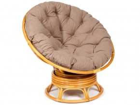 Кресло-качалка Papasan w 23/01 B с подушкой Honey, экошерсть Коричневый в Каслях - kasli.magazin-mebel74.ru | фото