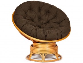 Кресло-качалка Papasan w 23/01 B с подушкой Honey, ткань Коричневый в Каслях - kasli.magazin-mebel74.ru | фото