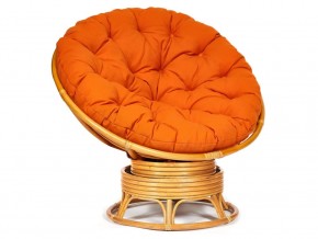 Кресло-качалка Papasan w 23/01 B с подушкой Honey, ткань Оранжевый в Каслях - kasli.magazin-mebel74.ru | фото