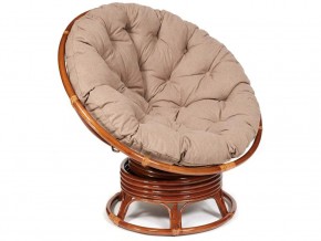 Кресло-качалка Papasan w 23/01 B с подушкой Pecan, экошерсть Коричневый в Каслях - kasli.magazin-mebel74.ru | фото