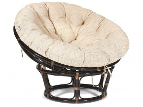 Кресло Papasan 23/01 W с подушкой Antique brown, ткань Старт в Каслях - kasli.magazin-mebel74.ru | фото