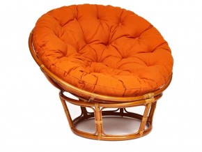 Кресло Papasan 23/01 W с подушкой Cognac, ткань Оранжевый в Каслях - kasli.magazin-mebel74.ru | фото