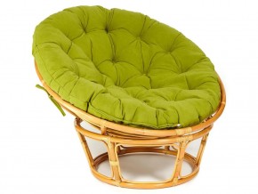 Кресло Papasan 23/01 W с подушкой Honey, флок Олива в Каслях - kasli.magazin-mebel74.ru | фото