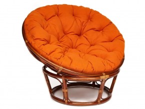 Кресло Papasan 23/01 W с подушкой Pecan, ткань Оранжевый в Каслях - kasli.magazin-mebel74.ru | фото