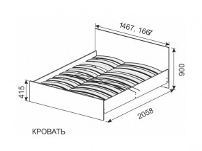 Кровать 1600х2000 ортопедическое основание в Каслях - kasli.magazin-mebel74.ru | фото