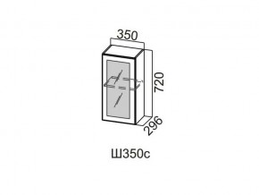 Ш350с/720 Шкаф навесной 350/720 (со стеклом) в Каслях - kasli.magazin-mebel74.ru | фото