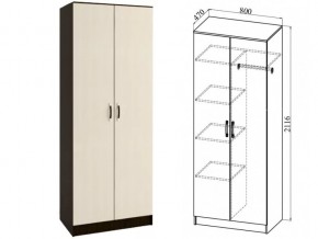 ШКР800.2 Шкаф 2х-створчатый комби в Каслях - kasli.magazin-mebel74.ru | фото